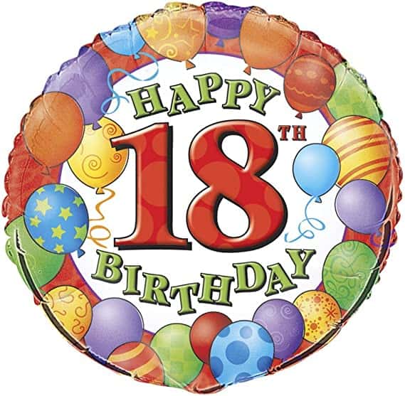 Happy 18th Birthday Balloon